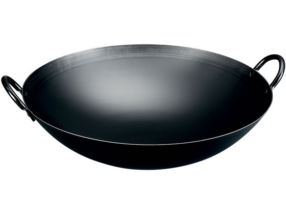 神田鉄鍋鉄プレス両手中華鍋48cm カンダ