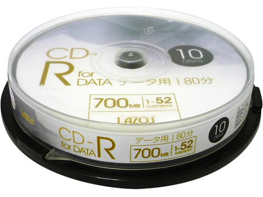 CD-R データ用 10枚 Lazos L-CD10P CD-R データ用 10枚 Lazos L-CD10P