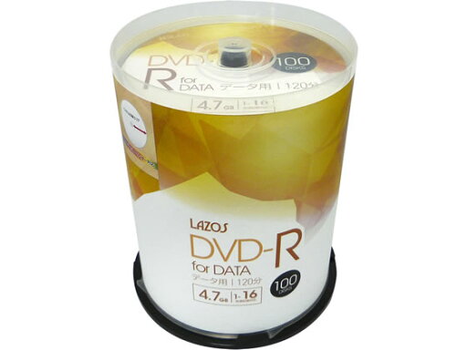 DVD-R データ用 100枚 Lazos L-DD100P DVD-R データ用 100枚 Lazos L-DD100P