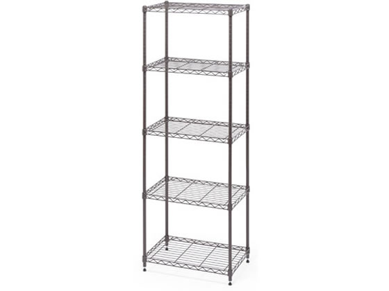 カラーメタルラック ハイタイプ 5段 H1600ブラウン アイリスオーヤマ CMM-55165