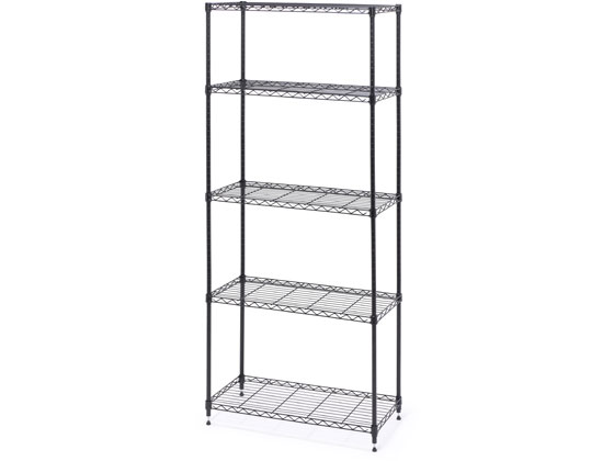 カラーメタルラック ハイタイプ 5段 H1800ブラック アイリスオーヤマ CMM-75185