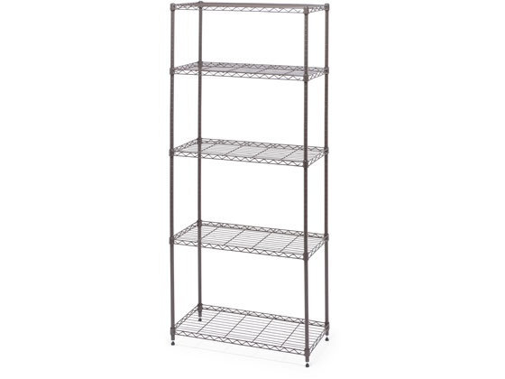 カラーメタルラック ハイタイプ 5段 H1800ブラウン アイリスオーヤマ CMM-75185