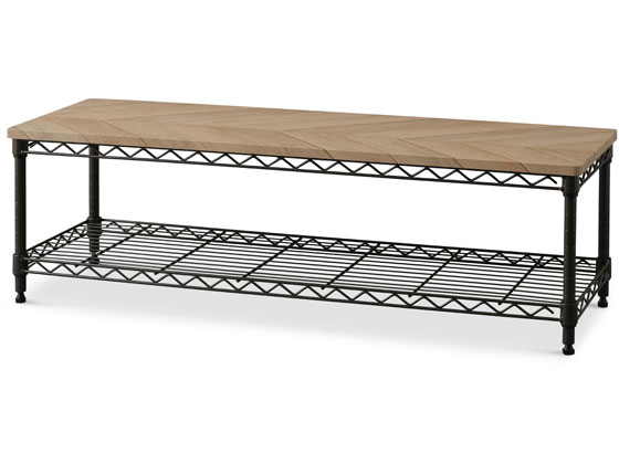 カラーメタルラック ローボード ブラウン アイリスオーヤマ CML-10302