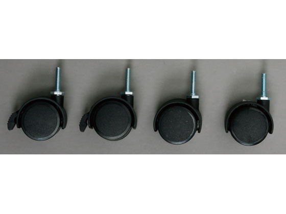 カラーメタルラックキャスター 4個入り ブラック アイリスオーヤマ CMM-4MC