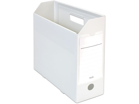 PPボックスファイル+ A4E ホワイト FL-125BF プラス 76-006FL-125BF