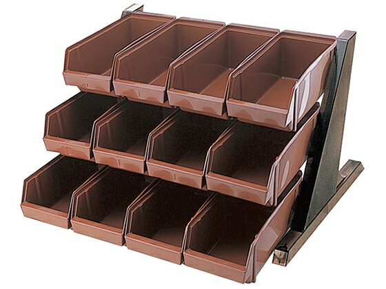 BK オーガナイザー 3段4列 ブラウン 弁慶