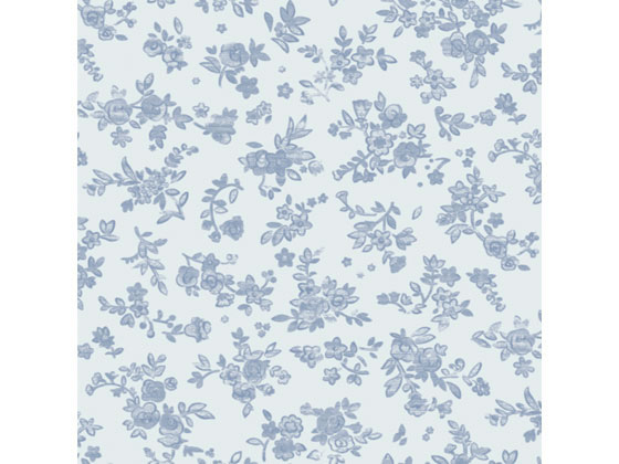 包装紙 ブルーフラワー 半才判(528×750mm) 50枚 タカ印 49-1500