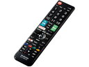 かんたんTVリモコン シャープ用 ブラック エレコム ERC-TV02BK-SH