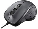 有線BlueLEDマウス 静音5ボタン ブラック バッファロー BSMBU300BK