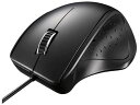 有線レーザー式マウス 静音/5ボタン ブラック バッファロー BSMLU300BK