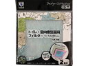トイレ・室内換気扇用フィルター15cm用花ブルー10枚 新北九州工業 E318-5FB