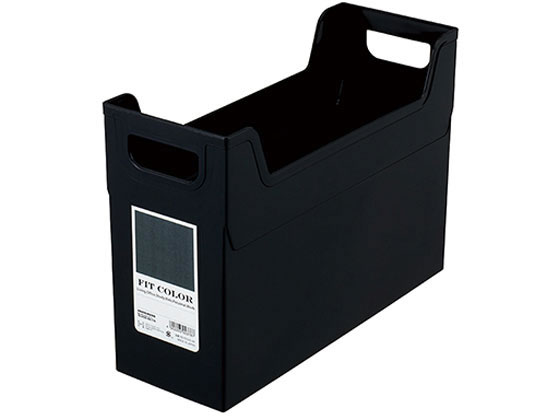 フィットカラー A4ファイルボックス ブラック ナカバヤシ FB-FCE4S-BK