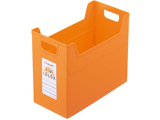 セラピーキッズカラー ファイルボックスA4ワイド オレンジ ナカバヤシ フボ-TCW4-KO