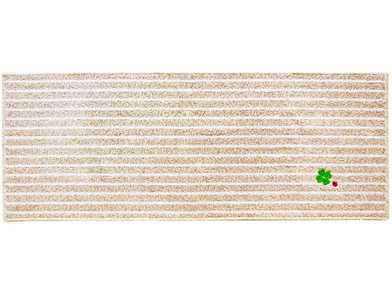 キッチンマット ナチュラルクローバー 45×120cm ベージュ オカ