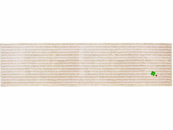 キッチンマット ナチュラルクローバー 45×180cm ベージュ オカ