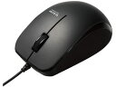 マウス 有線 抗菌 ブルーLED 3ボタン ブラック エレコム M-BL27UBKBK