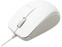マウス 有線 抗菌 静音 ブルーLED 3ボタン ホワイト エレコム M-BL27UBSKWH