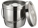 MT/18-8 二重汁食缶 クリップ無 ツル取手 6L エムテートリマツ 012313006