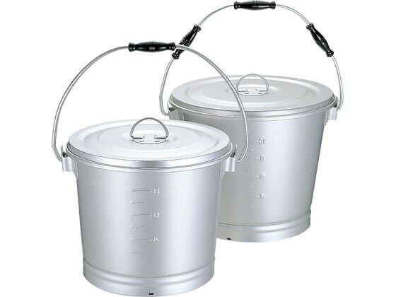 アルミ 一重汁食缶 14L (にぎり3ヶ付) 215 012034003