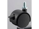 アイテック 双輪キャスター ボルトタイプ 40mm ストッパー付 光 KWN-41S