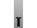 アイテック スマートレグ 丸脚 30×100mm 黒 光 KSM301-1