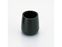 イス脚キャップ パイプ脚用 黒 24mm 光 BE8-242