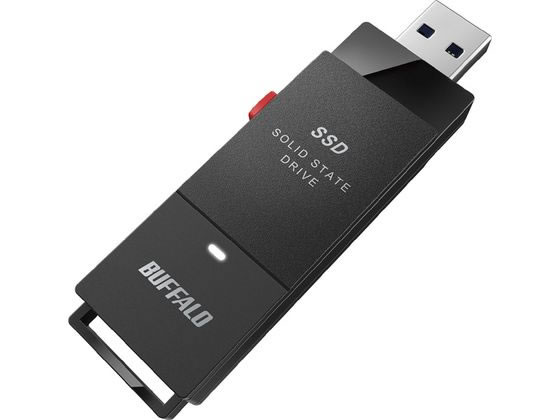 USB3.2(Gen1) ポータブルSSD 250GB スティック型 バッファロー SSD-PUT250U3BKC