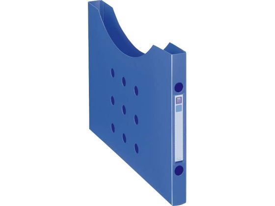 ボックスファイル[Noile] A4判横型スリム ブルー ライオン事務器 11761／BF-12n