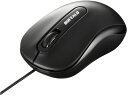 有線 光学式マウス Mサイズ ブラック バッファロー BSMOU050MBKZ