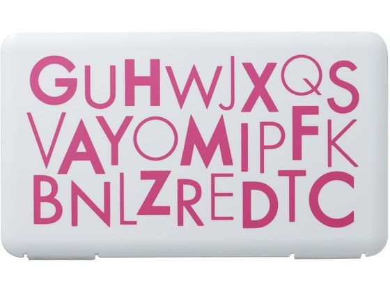 マスクケース with letters ピンク 伊勢藤 I-573-1