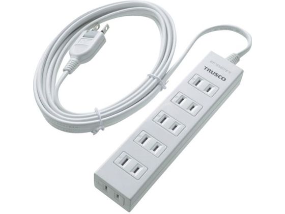 電源タップ 2P6個口 3M マグネット付 トラスコ中山 2076255