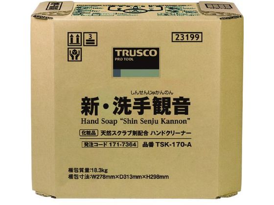 TRUSCO ハンドソープ 新・洗手観音 17.0kg バックインボックス トラスコ中山 1717364