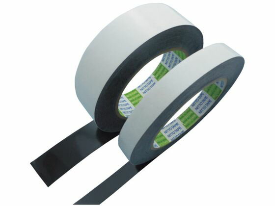 日東/ゴム固定両面テープ 10mm×50m 黒 日東電工 8290879