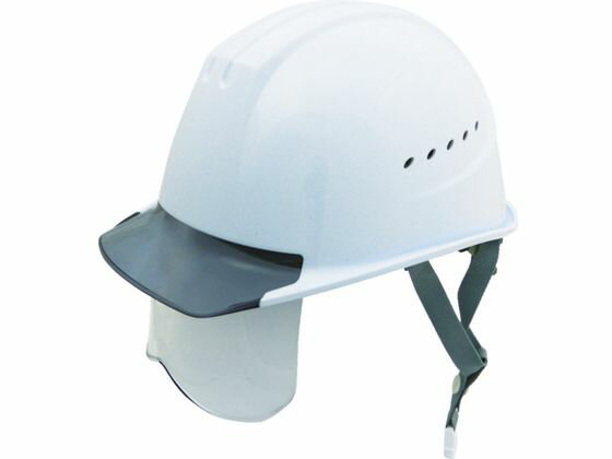 タニザワ/エアライト搭載シールド面付ヘルメット 帽体色 ホワイト 谷沢製作所 7995741