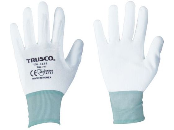 TRUSCO ナイロン手袋PU手のひらコート(10双入)L トラスコ中山 7700563