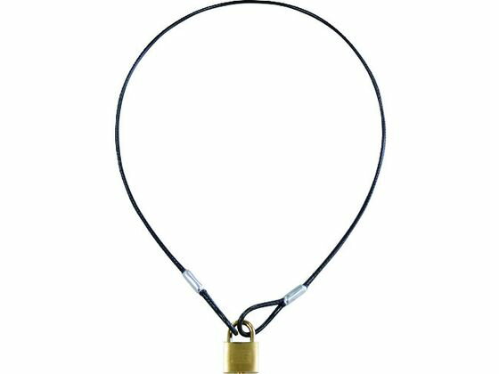 ワイヤー&パドロックシリンダー錠タイプ 1040mm 清水 1952562