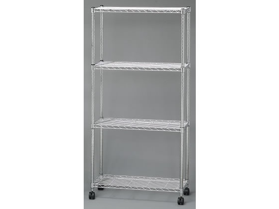 メタルシェルフ 幅76×高さ156CM クロムメッキ アイリスオーヤマ SE-7515