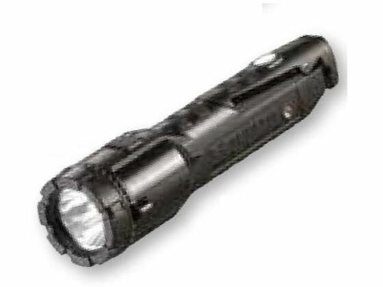 充電式 フラッシュライト LED 防爆構造 ブラック エスコ EA758SD-77