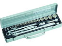 ソケットレンチセット 6角12角タイプ 差込角9.5mm 24点セット TONE 8188765