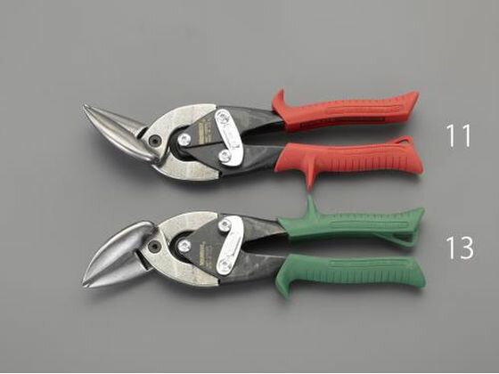 はさみ ステンレス板用 オフセット型 左利き 240mm エスコ EA544MS-13