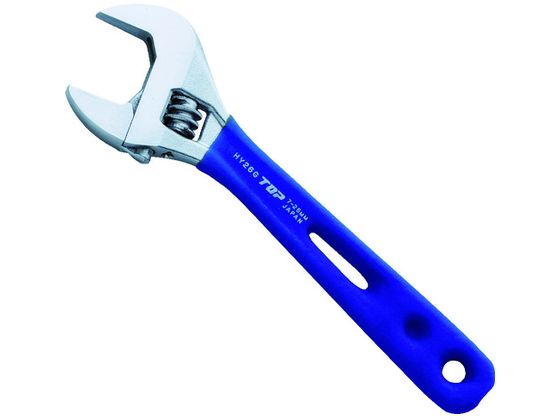 薄型軽量ワイドモンキレンチ エコワイド 150mm グリップ付 トップ工業 7227736