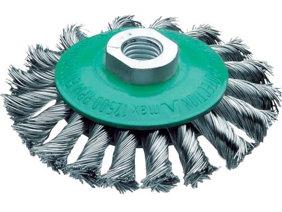 ノットベベルブラシ Φ115 ステンレス線 0.5 LESSMANN 4840445