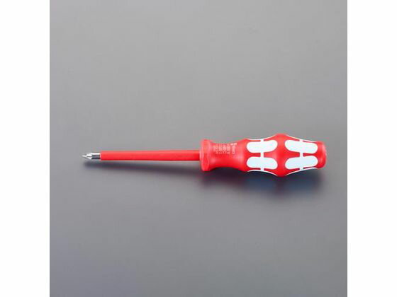 [Pozidriv] ドライバー 絶縁 PZ1×80mm エスコ EA560AW-31