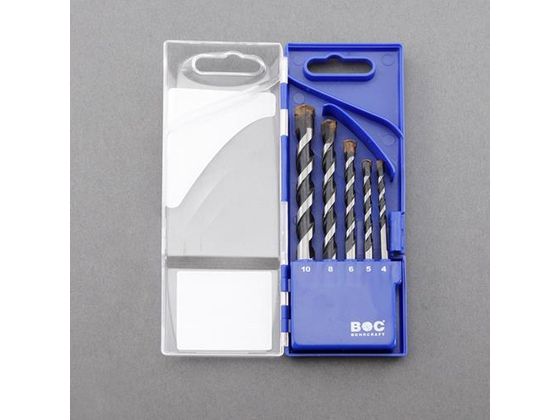 コンクリート用振動ドリル 4.0-10.0mm 5本組 エスコ EA811BB-105