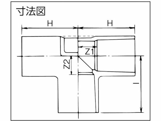 TS継手 チーズ TS-T 16 クボタケミックス 4465431