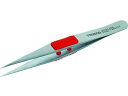 ラバーグリップ付ステンレスピンセット 120mm 強力型 トラスコ中山 2997398