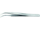 耐酸耐磁ステンレスピンセット 120mm 先曲タイプ IDEAL-TEK 2069693