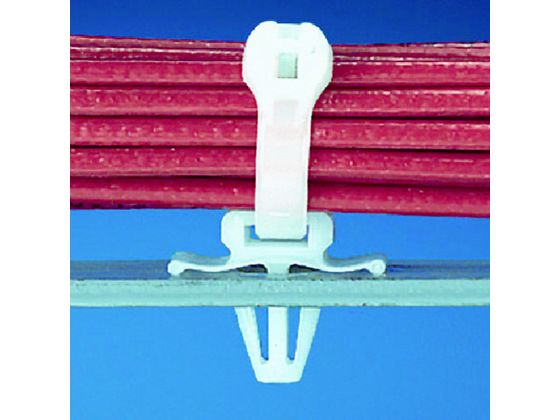 押し込み型固定具 ナチュラル (100個入) パンドウイットコーポレーション 4775406