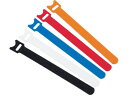 マジックバンド 超薄型 ストラップ 20cm 赤 (5本入) トラスコ中山 3897435
