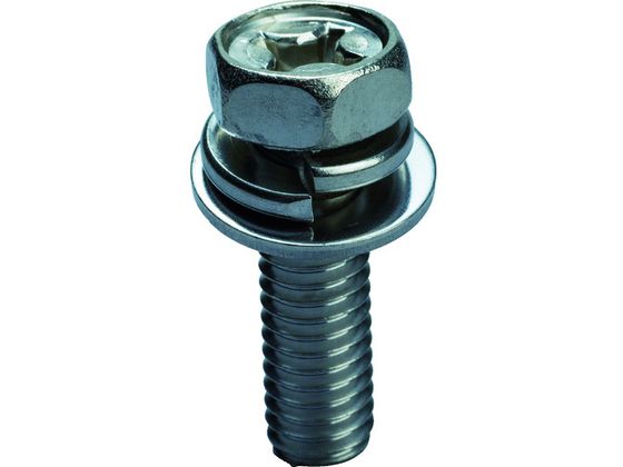 TRUSCO/座金・ばね座金組込十字穴付六角ボルト SUS M4×2 トラスコ中山 1157755